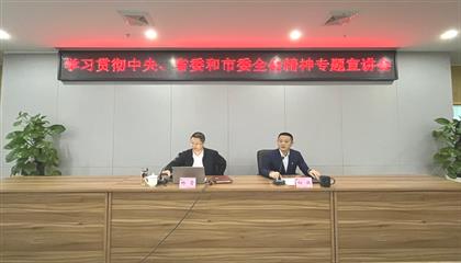 遂寧興業(yè)集團(tuán)召開學(xué)習(xí)貫徹中央、省委和市委全會精神專題宣講會